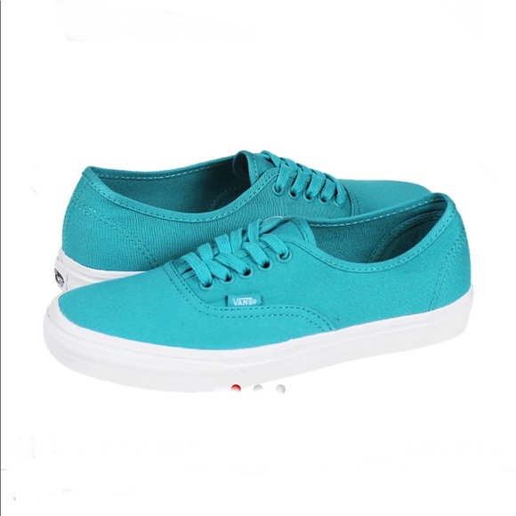 vans authentic skate shoe turquoise mono